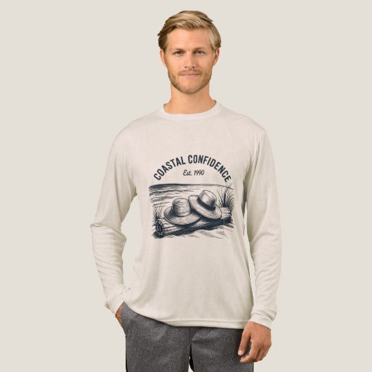 Küstenvertrauen Tri-Blend Shirt (Volle Vorderseite)