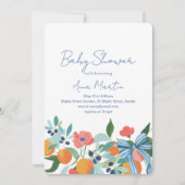 Küstenvibes Baby Shower Einladung (Vorderseite)