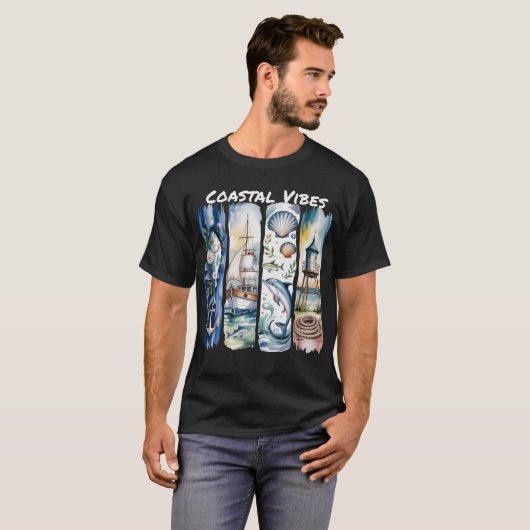 Küstenvibes Ocean Art T-Shirt (Vorne ganz)