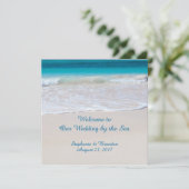 Küstenvows Hochzeit am Meer Programm (Stehend Vorderseite)