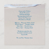 Küstenvows Hochzeit am Meer Programm (Rückseite)