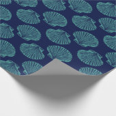 Küstenwaage Seashells Geschenkpapier (Ecke)