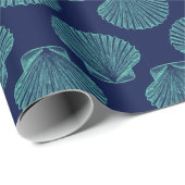 Küstenwaage Seashells Geschenkpapier (Rolleneckpunkt)