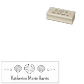Küstenwaage Seashells Personalisiert Gummistempel (Stempel)