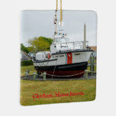 Küstenwachboot Chatham Massachusetts Keramikornament (Rechts)