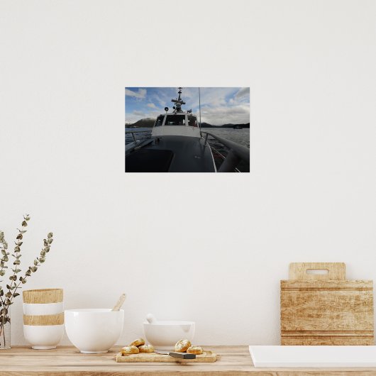 Küstenwache 41 Fuß Motorboot Poster (Küche)