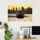 Küstenwache, 45 Fuß - Schiff Mittel Poster (Heimbüro)