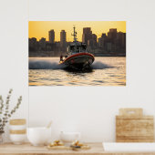 Küstenwache, 45 Fuß - Schiff Mittel Poster (Küche)
