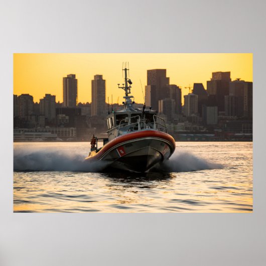 Küstenwache, 45 Fuß - Schiff Mittel Poster (Vorne)