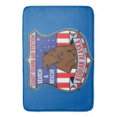 Küstenwache Air Station Kodiak Badematte (Vorderseite Vertikal)