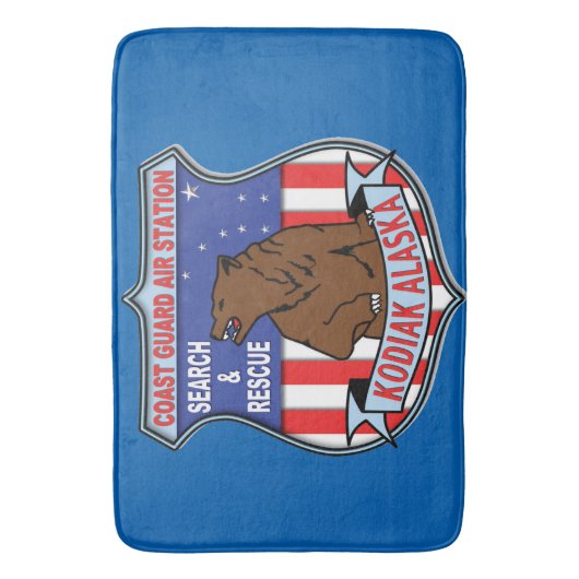 Küstenwache Air Station Kodiak Badematte (Vorderseite Vertikal)