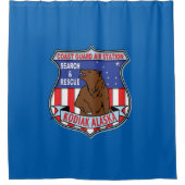 Küstenwache Air Station Kodiak Duschvorhang (Vorderseite)
