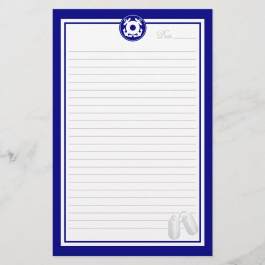 Küstenwache-Anker Briefpapier (Vorderseite)