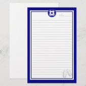 Küstenwache-Anker Briefpapier (Vorne/Hinten)