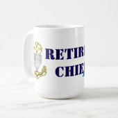 Küstenwache Chef im Ruhestand Kaffeetasse (Vorderseite Links)