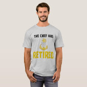Küstenwache Chef im Ruhestand T-Shirt (Vorne ganz)