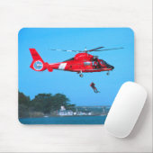 Küstenwache-Chopper Mousepad (Mit Mouse)