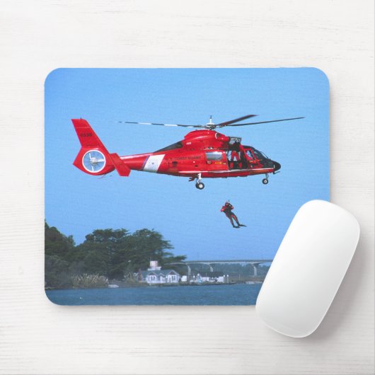 Küstenwache-Chopper Mousepad (Mit Mouse)