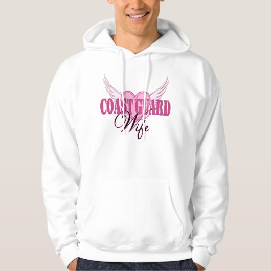 Küstenwache-Ehefrau-Flügel Hoodie (Vorderseite)