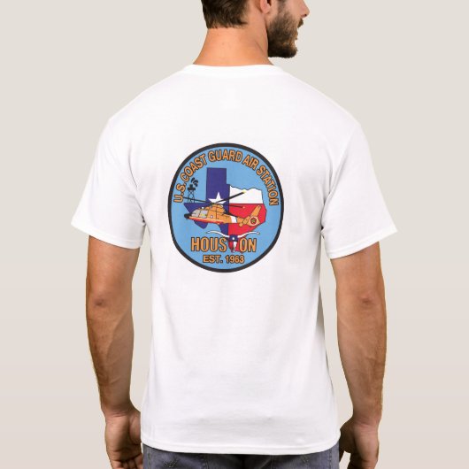 Küstenwache-Flughafen Houston T-Shirt (Rückseite)