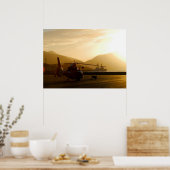 Küstenwache HH-65C Dolphin Hubschrauber Poster (Küche)