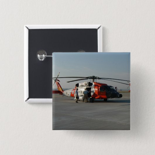 Küstenwache-Hubschrauber Button (Vorne & Hinten)