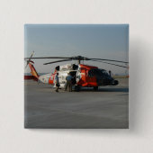 Küstenwache-Hubschrauber Button (Vorderseite)