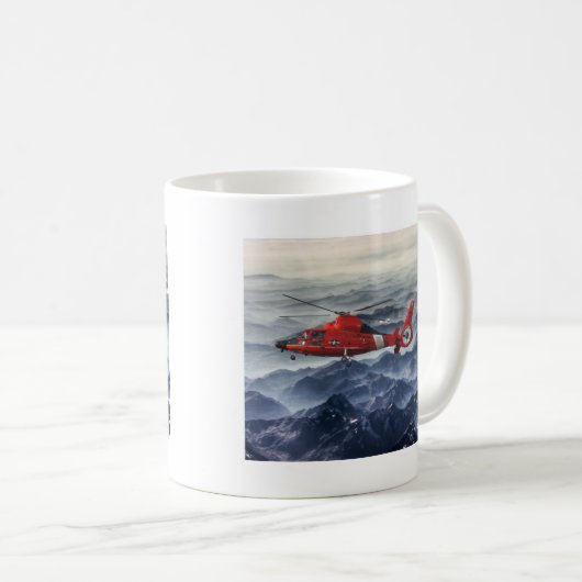 KÜSTENWACHE-HUBSCHRAUBER KAFFEETASSE (VorderseiteRechts)