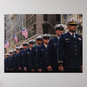 Küstenwache in der Veteranenparade Poster