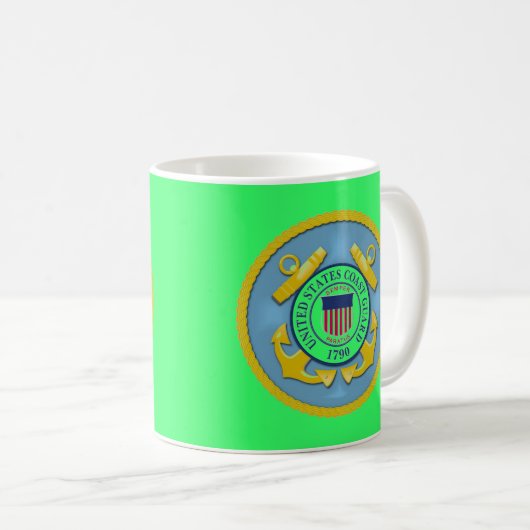 KÜSTENWACHE-INSIGNIEN KAFFEETASSE (VorderseiteRechts)