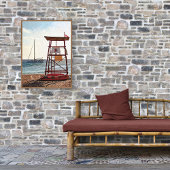 Küstenwache, Kos, Lambi Strand Leinwanddruck