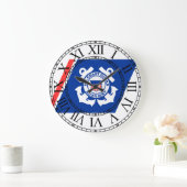 Küstenwache-Logo Große Wanduhr (Zuhause)