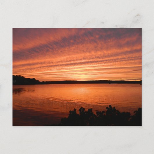 Küstenwache Maine Sunset Postcard Sailor's Delight Postkarte (Vorderseite)