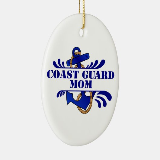 Küstenwache-Mama, Anker weg! Keramik Ornament (Rechts)