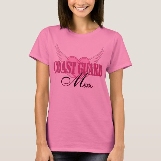 Küstenwache-Mama-Flügel T-Shirt (Vorderseite)