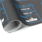 Küstenwache - Matrose des Marine-Geschenks seit Geschenkpapier (Rolleneckpunkt)