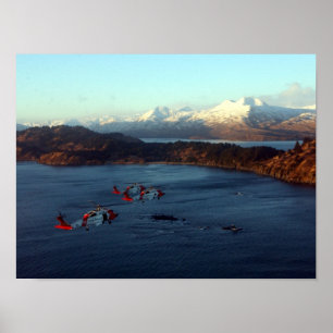 Küstenwache MH-60 Jayhawk-Hubschrauber Poster