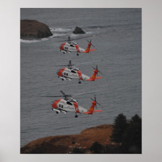 Küstenwache MH-60 Jayhawk-Hubschrauber Poster