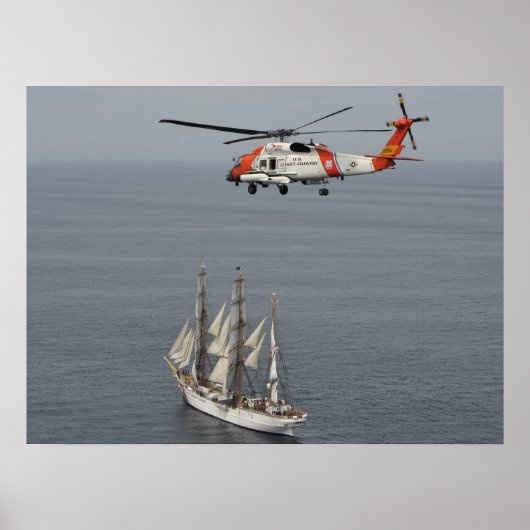 Küstenwache MH-60T Jayhawk & Cutter Adler Poster (Vorne)