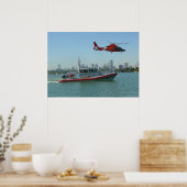 Küstenwache MH-65 Dolphin-Hubschrauber Poster (Küche)