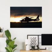 Küstenwache MH-65 Dolphin-Hubschrauber Poster (Heimbüro)