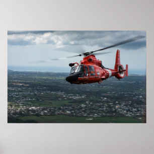 Küstenwache MH-65 Dolphin-Hubschrauber Poster