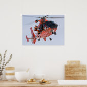 Küstenwache MH-65 Dolphin-Hubschrauber Poster (Küche)