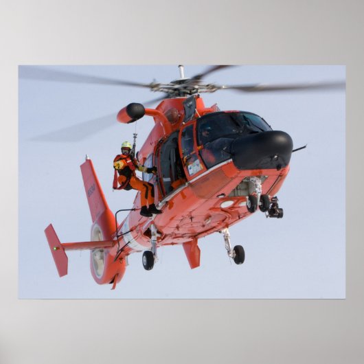 Küstenwache MH-65 Dolphin-Hubschrauber Poster (Vorne)