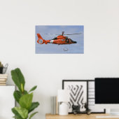 Küstenwache MH-65 Dolphin Poster (Heimbüro)