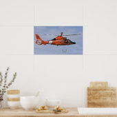 Küstenwache MH-65 Dolphin Poster (Küche)