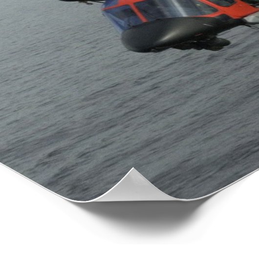 Küstenwache MH-68 Mako-Hubschrauber Poster (Ecke)