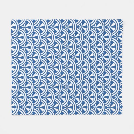 Küstenwache-Muster - Der weiße Lotus Fleecedecke (Vorderseite (Horizontal))