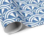 Küstenwache-Muster - Der weiße Lotus Geschenkpapier (Rolleneckpunkt)