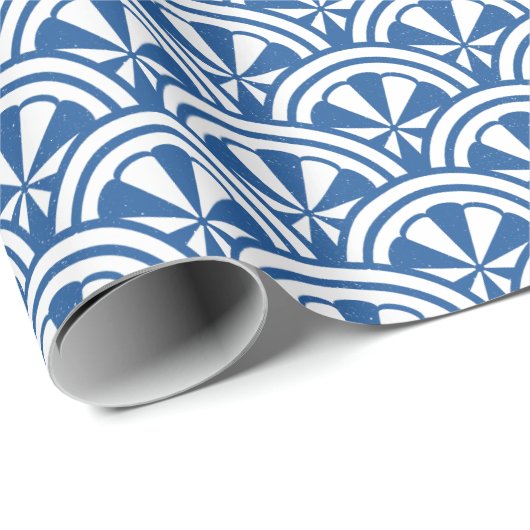 Küstenwache-Muster - Der weiße Lotus Geschenkpapier (Rolleneckpunkt)